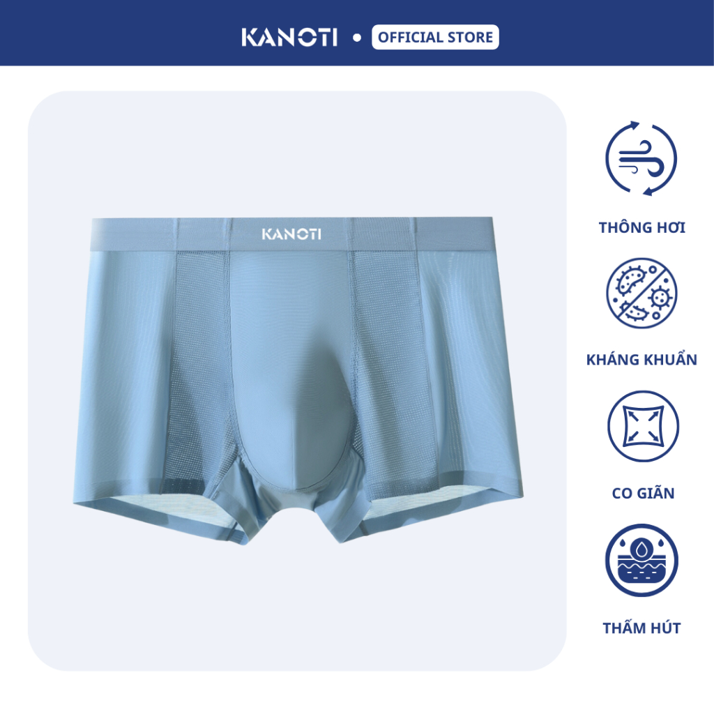 GREYCIE x KANOTI Quần lót nam Regular Fit thun lạnh thông hơi quần sịp đùi cao cấp KANOTI kháng khuẩ
