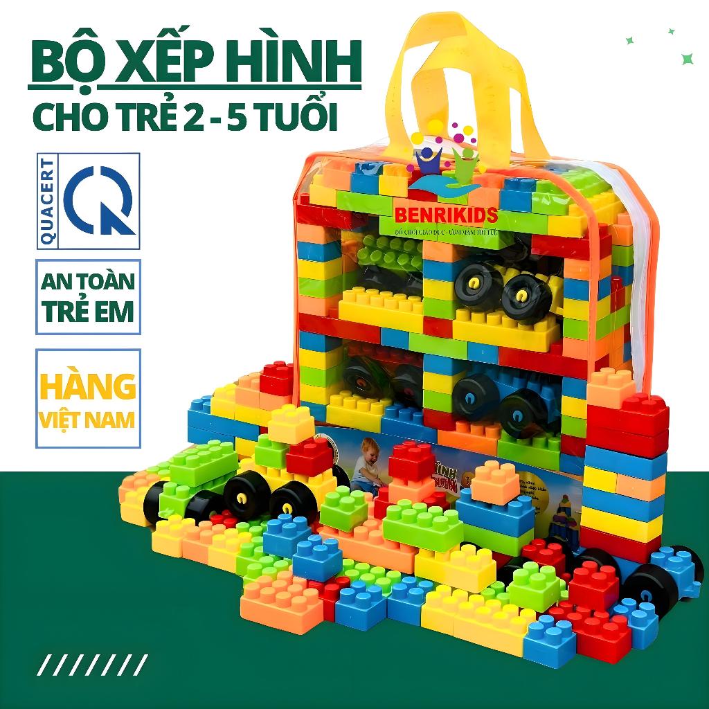  Đồ Chơi Xếp Hình Có Túi Đựng 155 Chi Tiết Hàng Việt Nam 