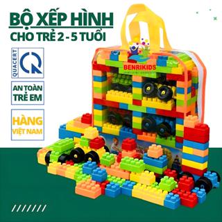 Đồ Chơi Xếp Hình Có Túi Đựng 155 Chi Tiết Hàng Việt Nam