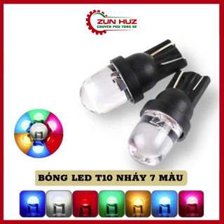 Bóng xi nhan Nháy 7 Màu Siêu Sáng Cực Đẹp, Đèn Led & T10 Lắp Mặt Đồng Hồ, Demi, Xi Nhan Xe Máy
