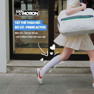 Tất Bó Cơ Cao Cấp, Tất Vớ Thể Thao Nữ, Nén Cơ Bắp, Hỗ Trợ Suy Giãn Tĩnh Mạch, Tránh Mỏi Chân, Giữ Ấm Chân - Prime Active