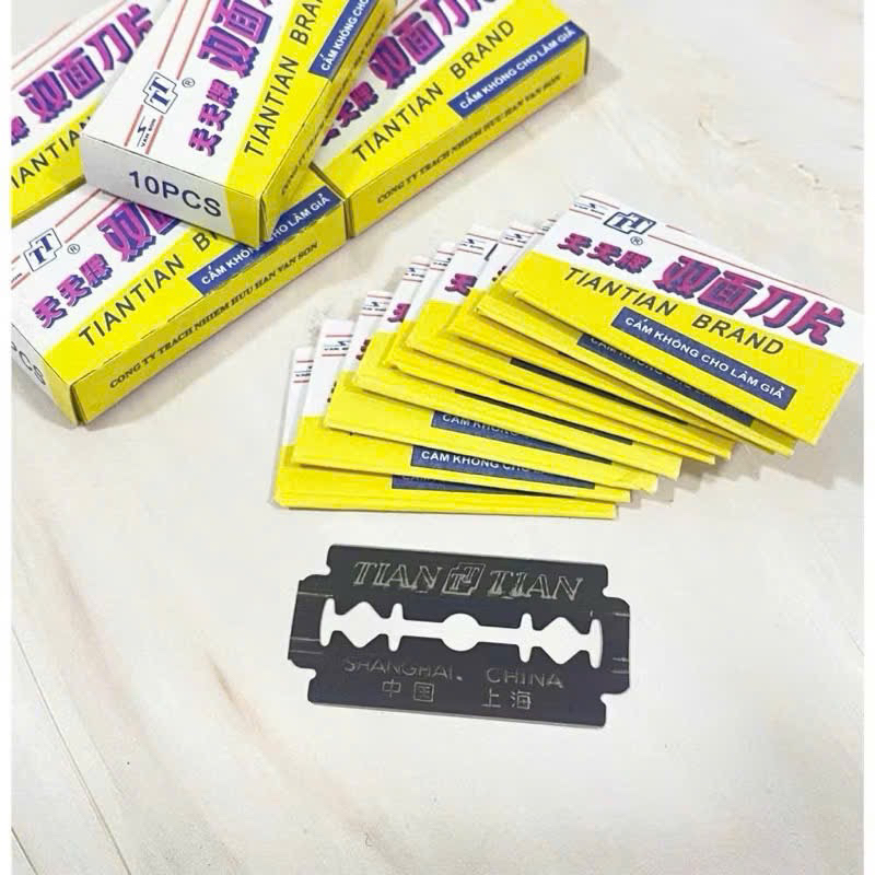 🪒🪒 Set 4 hộp Lưỡi Lam Tím Siêu Bén (4 hộp: 40 Cái)
