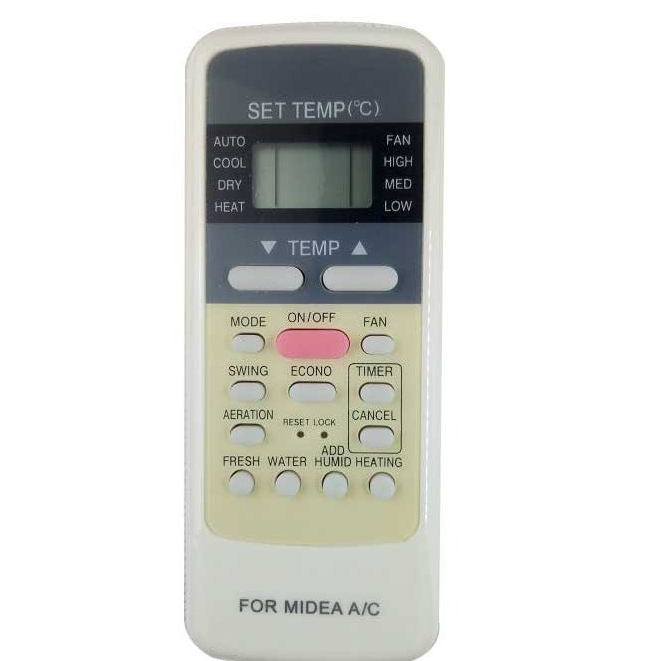 Điều khiển điều hoà Media Nút Hồng - Remote Điều Khiển Điều Hoà Hai Chiều Media