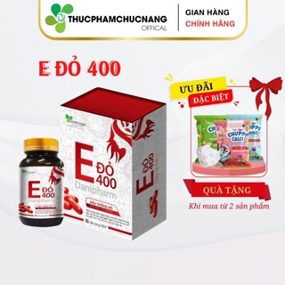 Vitamin E đỏ 400mg DANIPHARM (30 viên), chống lão hóa, ổn định nội tiết cho phụ nữ