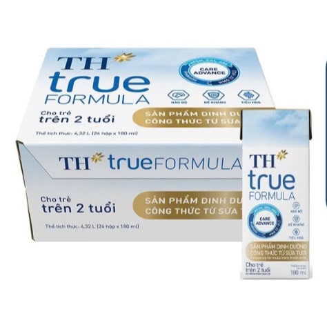 Thùng 24 hộp sản phẩm dinh dưỡng công thức sữa tươi TH True Formula 180ml/110ml