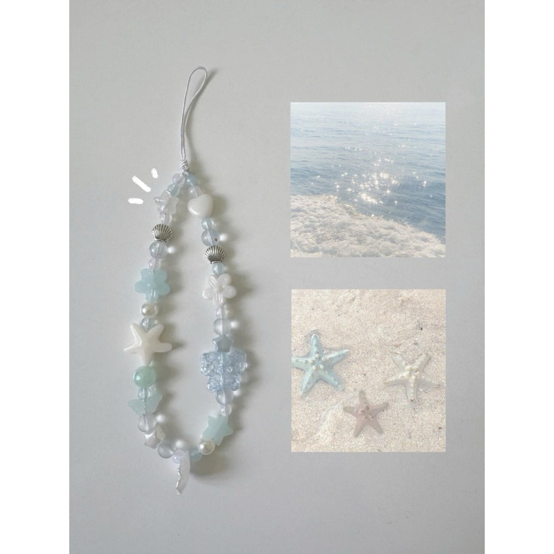 Dây đeo điện thoại xỏ hạt theo tone, Keyring.