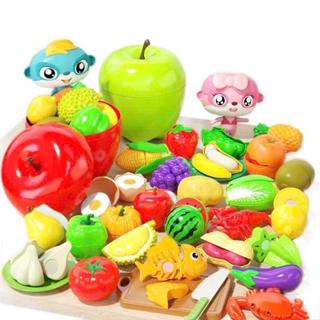 Đồ chơi cắt bóc hoa quả hộp đựng quả táo nhựa ABS an toàn, đồ chơi cắt hoa quả nhà bếp cho bé