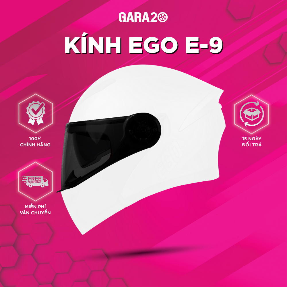 Kính Chắn Gió Mũ EGO E- 9 Tháo Lắp Chống Bụi Chống Nắng (Không Bao Gồm Mũ) [Chính Hãng]