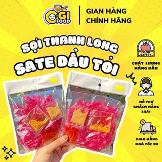  Bánh tráng Sợi Thanh Long Phơi Sương Muối Sặc Sate Dầu Tỏi - Hành Phi 