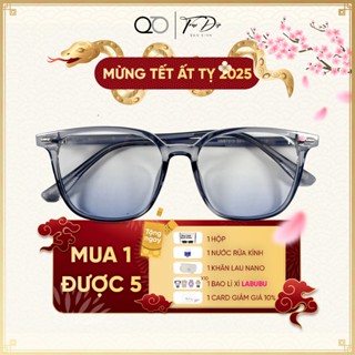 Kính thời trang Unisex gọng nhựa Siêu Dẻo Mắt Chống Bức Xạ  Oversize Vuông Khung Lớn Nam Nữ Kính Mắt - TĐBK 12