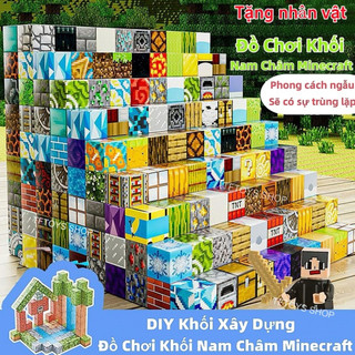 Đồ Chơi Khối Nam Châm MinecraftĐồ chơi xếp hìnhXếp Hình Lắp Ráp Đồ ChơiLắp Ráp Mô HìnhĐồ chơi DIY