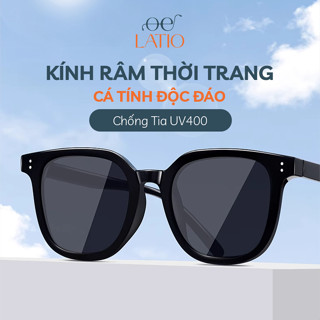  Kính râm nam nữ LATIO Kính mát nam nữ thời trang cao cấp được thiết kế 2 chấm kết hợp với nhiều màu sắc đẹp - KM42 