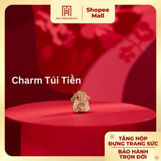 Charm vàng 10K Túi Tiền Tài Lộc chiêu lộc hút tài Bảo Tín Mạnh Hải BTCHV10CZH-412001