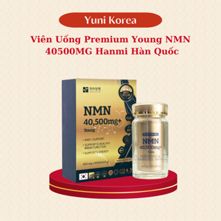  Viên Uống Premium Young NMN 40500MG Hanmi Hàn Quốc Daedong Ginseng Hộp 90 Viên Giúp Trẻ Hóa Trắng Da 