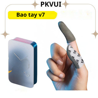  Bao tay chơi game Fly memo v7 V2 2025 mẫu mới có hộp thiếc hộp nhựa cảm ứng siêu mượt dành cho điện thoại 