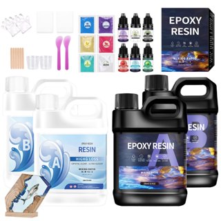  Bộ Keo Epoxy Resin AB 1:1 Trong Suốt Có Độ Kết Dính Cao Làm Trang Sức 