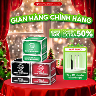Bột than Tre Hoạt Tính Trắng Răng Royal Zenpali Trắng Răng Thiên Nhiên TẶNG bàn chải điên