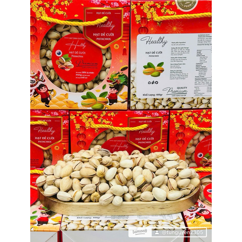 140K Hộp 400g hạt dẻ cười hộp xuân