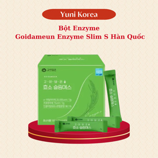 Bột Enzyme Slim S Hàn Quốc Hộp 60 gói x 3Gr, Hỗ Trợ Tiêu Hóa Và Giảm Cân An Toàn