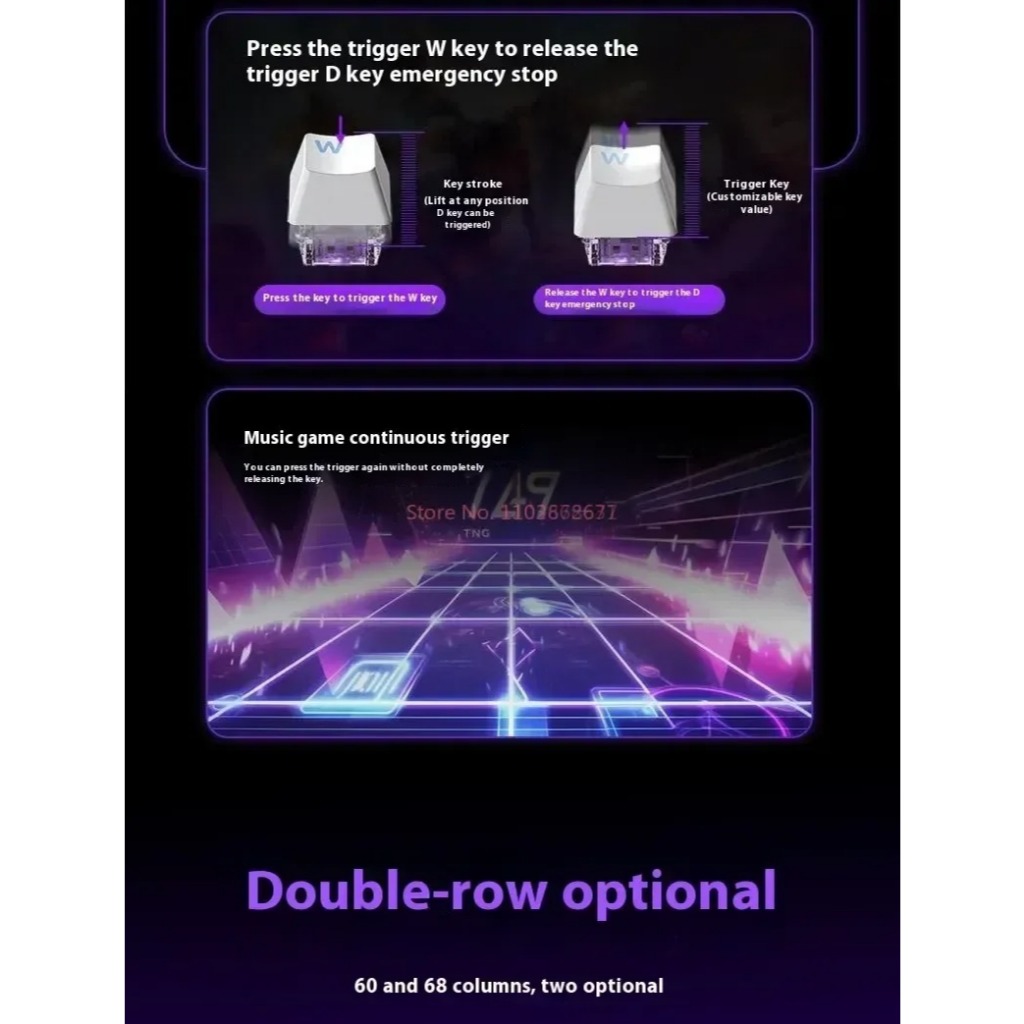 Bàn phím cơ gaming AULA WIN60 - Magetic Switch - Rapid Trigger - Led RGB - Có APP tùy chỉnh - Tặng kèm móc cài | BigBuy360 - bigbuy360.vn