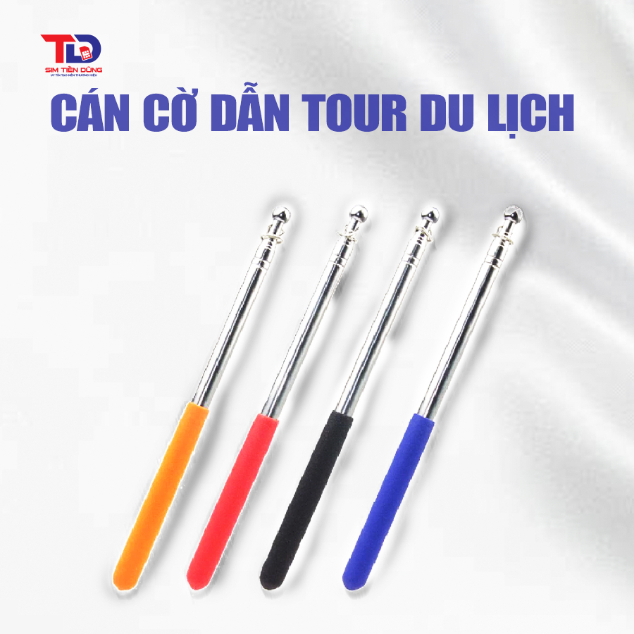 Cán cờ dẫn đoàn  tour du lịch 1,6m - 2m