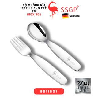  Muỗng cho bé ăn dặm cao cấp SSGP - Thìa tập ăn Muỗng silicon cho bé Muỗng ăn dặm cho bé tập ăn Inox 