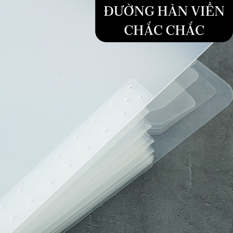 ZJ Túi đựng tài liệu  tệp đựng tài liệu nhiều ngăn kẹp tài liệu A4 đựng đề cương Sherie519