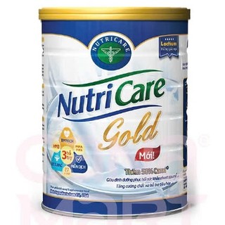 Sữa bột Nutricare Gold lon 850g và 400g bổ sung dinh dưỡng cho người già, người suy nhược cơ thể