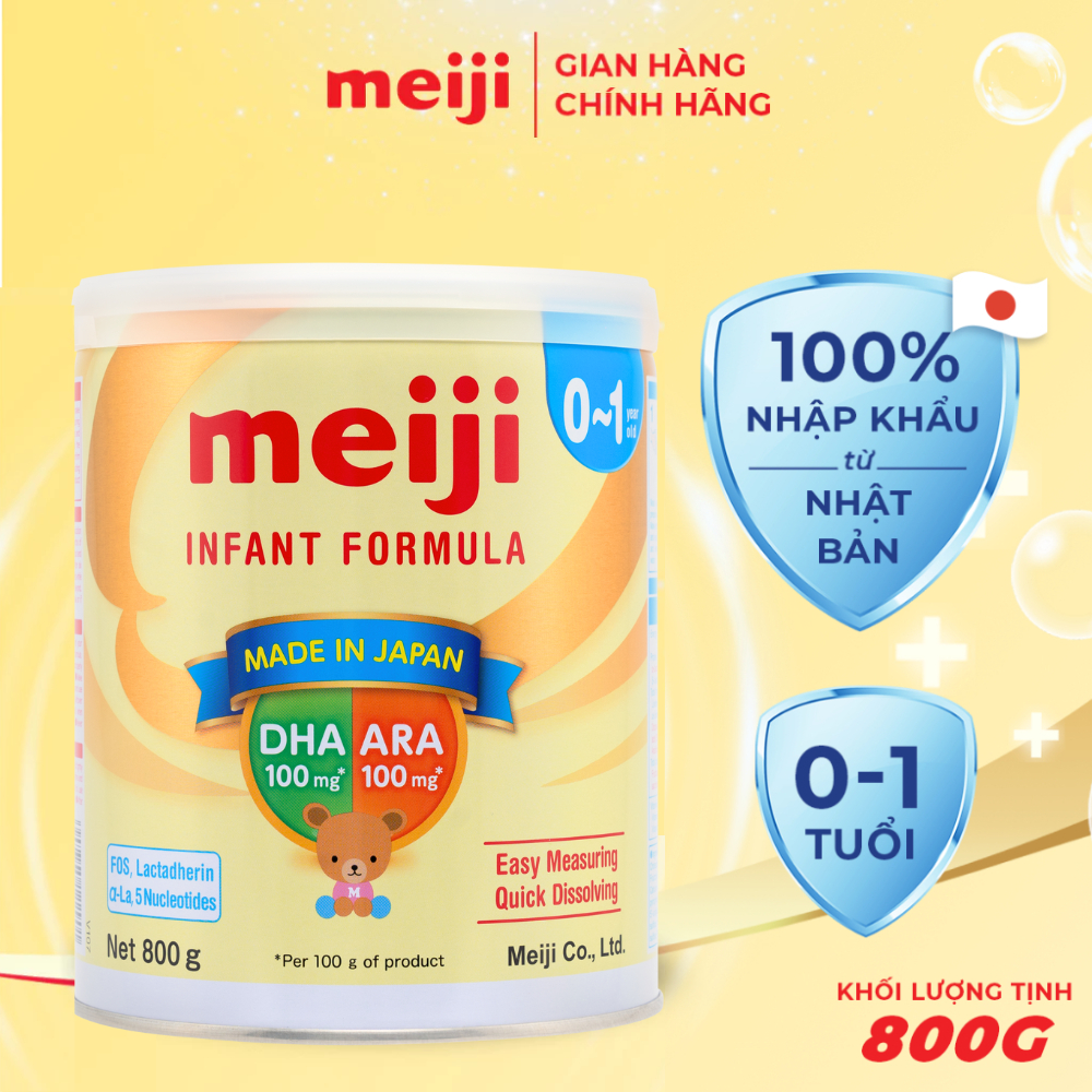 Sản Phẩm Dinh Dưỡng Công Thức Meiji Infant Formula - Nhập khẩu chính hãng (800g)
