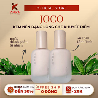 Kem Nền Dạng Lỏng JOCO - Kem Nền JOCO Dạng Lỏng Che Khuyết Điểm, Mỏng Nhẹ, Bền Màu, Chống Nước, Kiềm Dầu, Trong Suốt