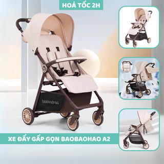 Xe đẩy gấp gọn Baobaohao A2 cho bé sơ sinh 0-36 tháng điều chỉnh 3 tư thế - Có giảm xóc an toàn
