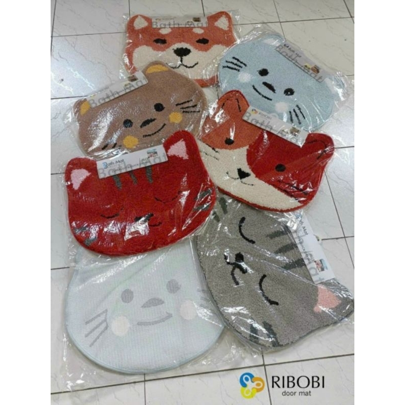 Thảm chùi chân lông cừu, thảm lau chân siêu thấm đa dạng hình thú cưng