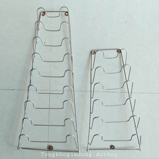 Kệ để nắp nồi, vung xoong inox chống rỉ (tặng kèm đinh đóng)