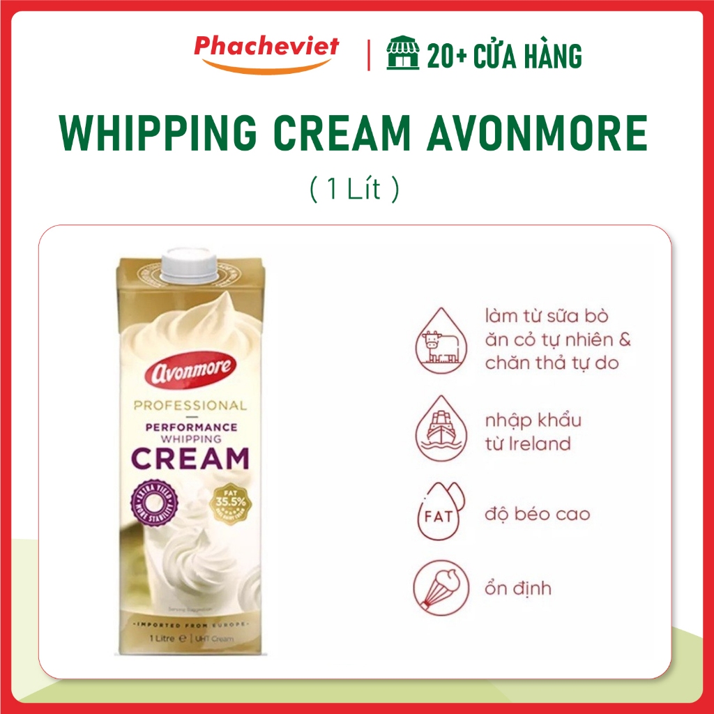 Whipping Cream AVONMORE 1L