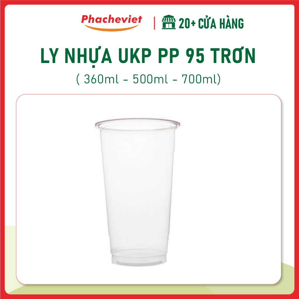 Ly nhựa UKP PP 95 Trơn [360ml, 500ml & 700ml]