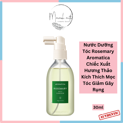 Xịt Dưỡng Mọc Tóc Hương Thảo Aromatica Rosemary Kích Thích Mọc Tóc, Giảm Gãy Rụng Mini 30ml
