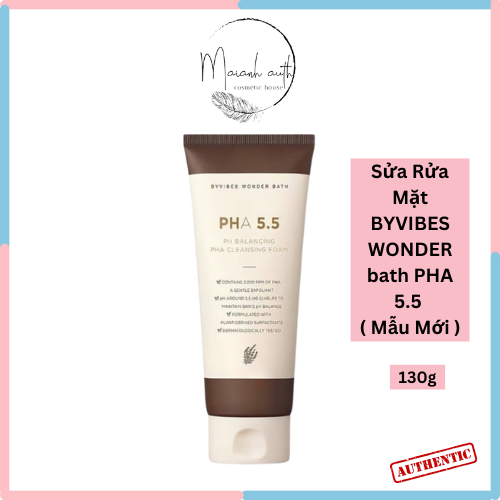 Sữa Rửa Mặt BYVIBES WONDER bath PHA 5.5 130ml