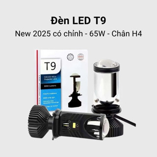 Bóng đèn Pha led T9 Cao Cấp  2025 chân H4 phù hợp tất cả các loại pha ô tô,xe máy