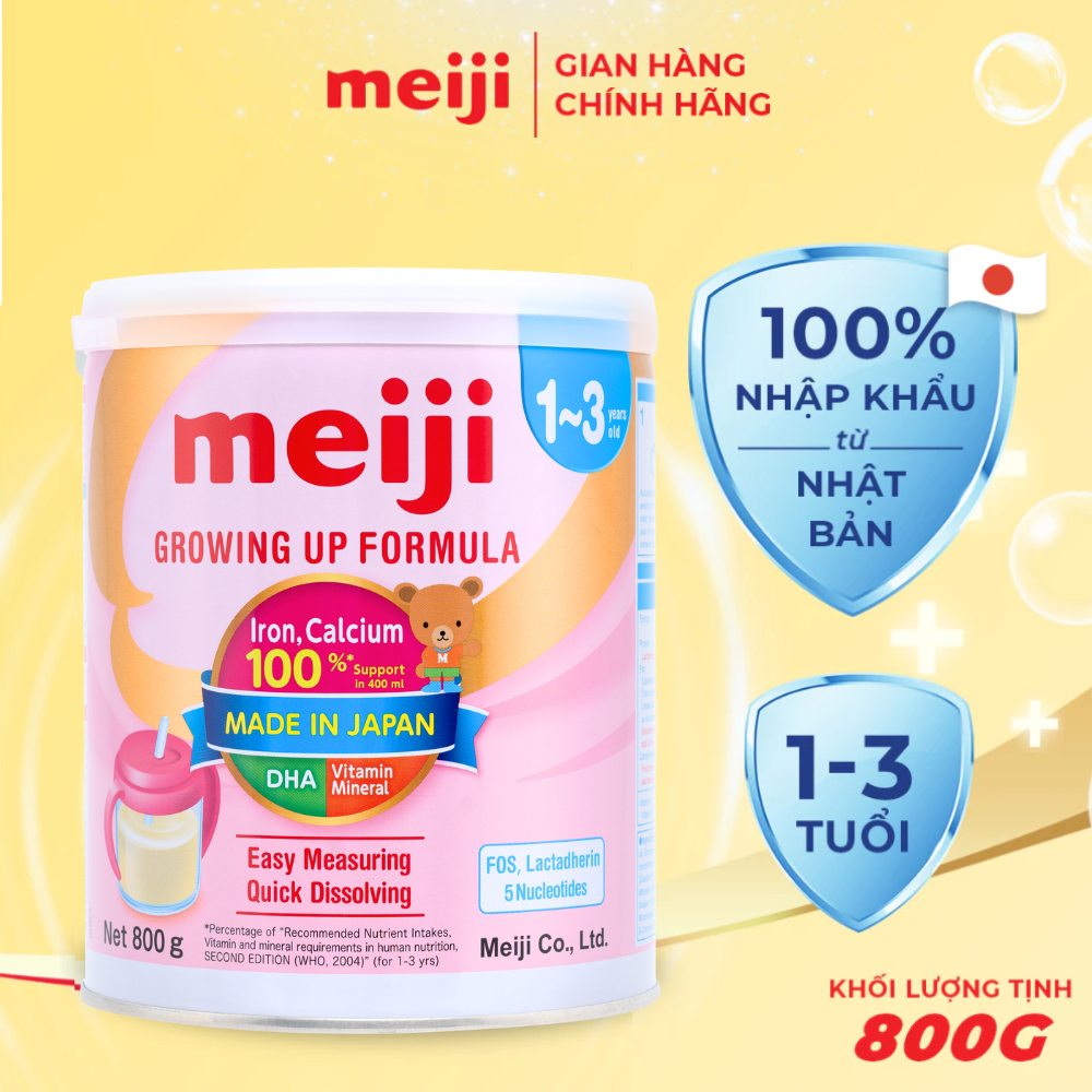 Sản Phẩm Dinh Dưỡng Công Thức Meiji Growing Up Formula - Nhập khẩu chính hãng (800g)