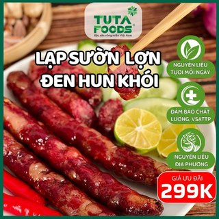  lạp sườn lợn đen hun khói lạp sườn hun khói đặc sản Tây Bắc gói 500gr Tuta Foods hỏa tốc HCM 