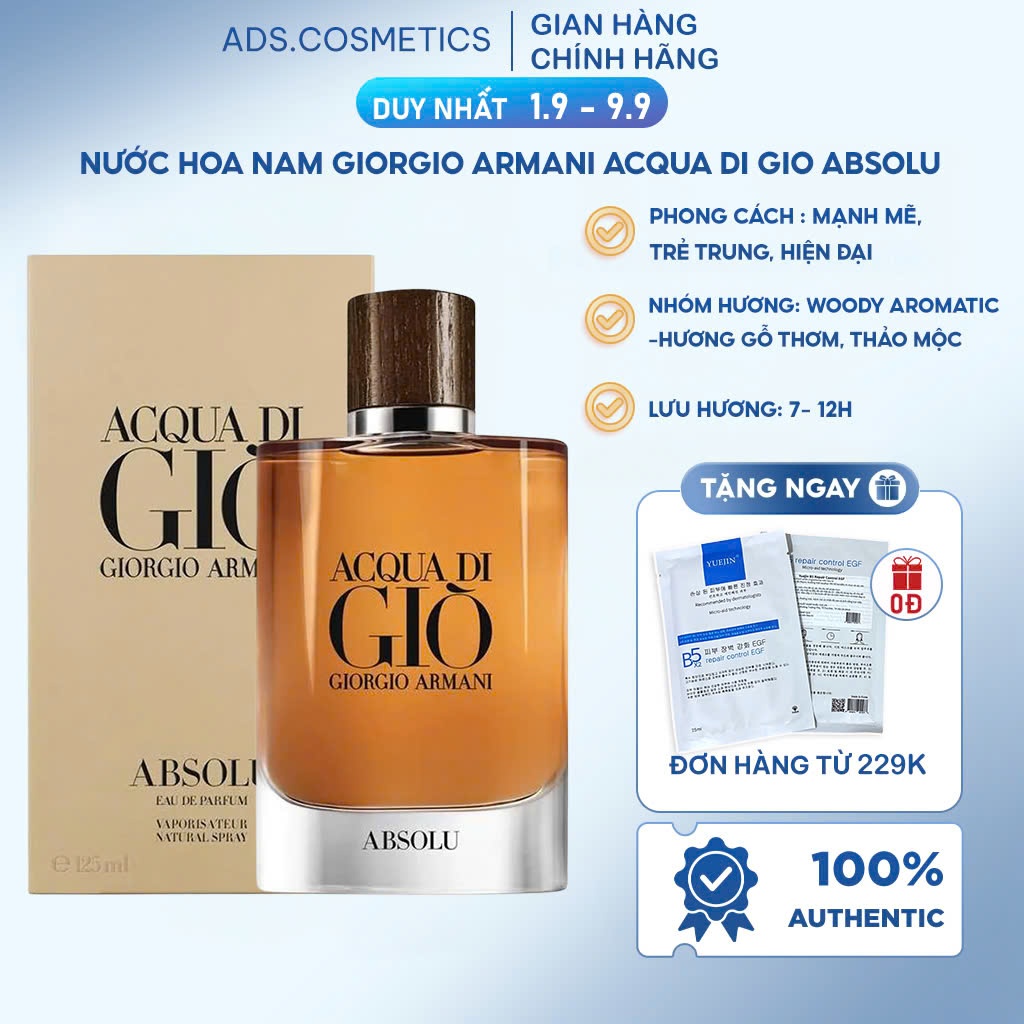 Nước Hoa Nam Giorgio Armani Acqua Di Gio Absolu