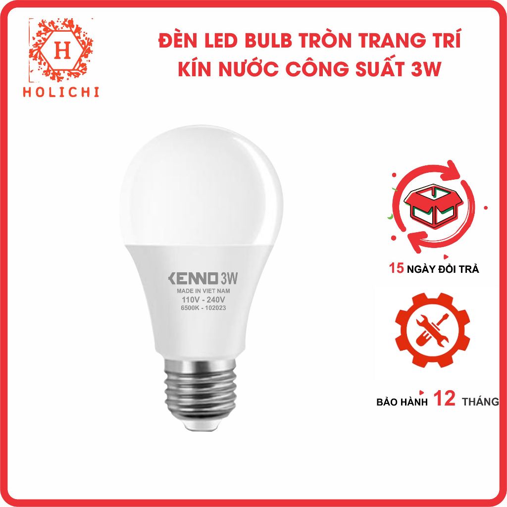 Bóng đèn bulb led tròn BT3W