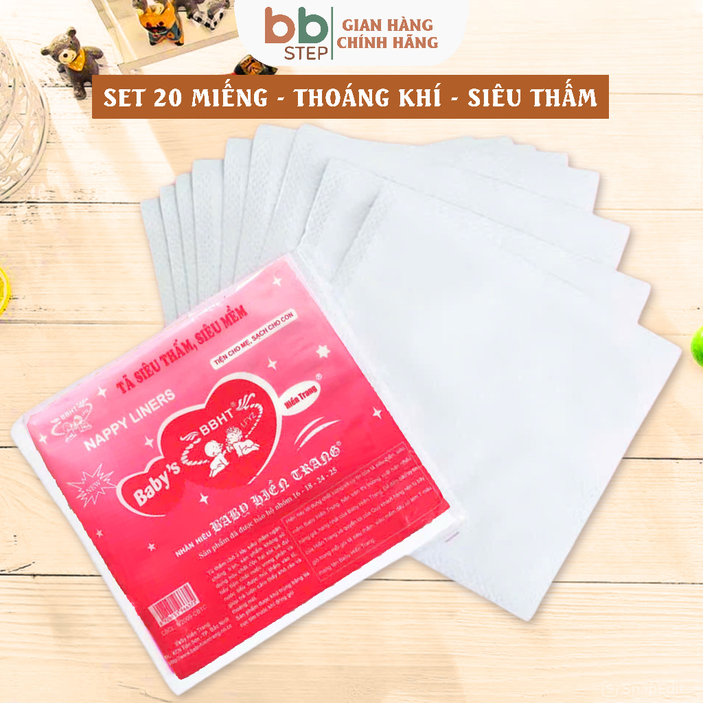  Miếng Lót Sơ Sinh Lót Phân Su Cho Bé Hiền Trang Kèm Tem 7 Màu Chính Hãng Cao Cấp  Combo 100 miếng  BBSTEP – ASS029 