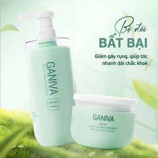 Combo Dầu Gội, Dầu Xả Bơ, Bưởi, Ganiva xanh - Chăm sóc tóc giúp tóc mềm mịn chắc khỏe chống gãy rụng, nấm ngứa cho tóc