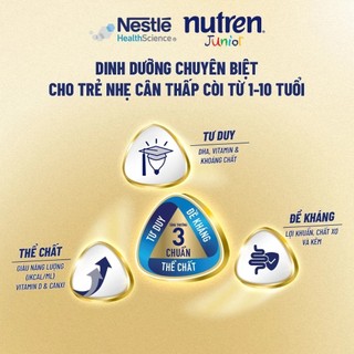 [Date mới] Sữa bột Nutren Junior Thụy Sĩ hỗ trợ tăng cân tiêu hóa tốt cho trẻ từ 1 đến 10 tuổi 800g