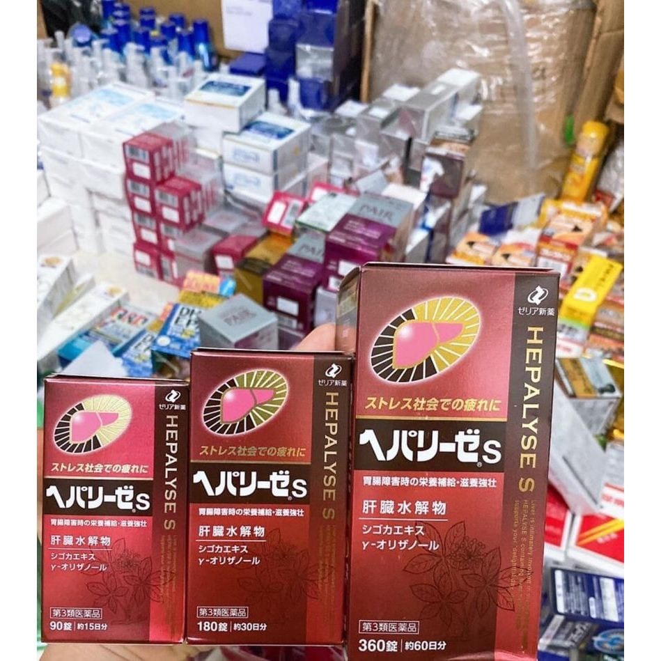 Viên uống bổ gan, giải độc gan Nhật Bản Hepalyse S hộp 180 viên, 360 viên Nội Địa Nhật Bản