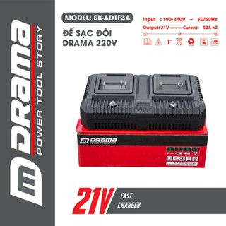 Sạc pin DRAMA  1.5A, 2A, Chân phổ thông 4cm