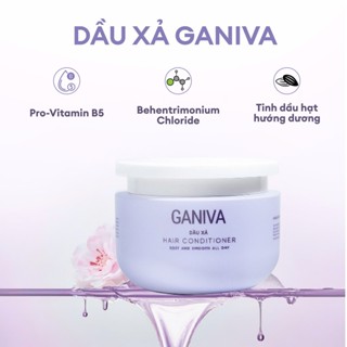 Dầu xả tinh chất bơ bưởi Ganiva 200ml bản kiềm dầu tím - dành cho tóc xơ yếu, gãy rụng kích thích mọc tóc tự nhiên
