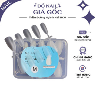 Móng úp nailbox hộp 100 móng đủ form nhọn, vuông, bầu, thang - Móng giả nailbox