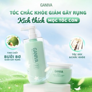 Combo dầu gội, dầu xả bơ, bưởi thiên nhiên Ganiva -Chăm sóc tóc giúp tóc mềm mịn chắc khỏe chống gãy rụng, giảm gàu ngứa